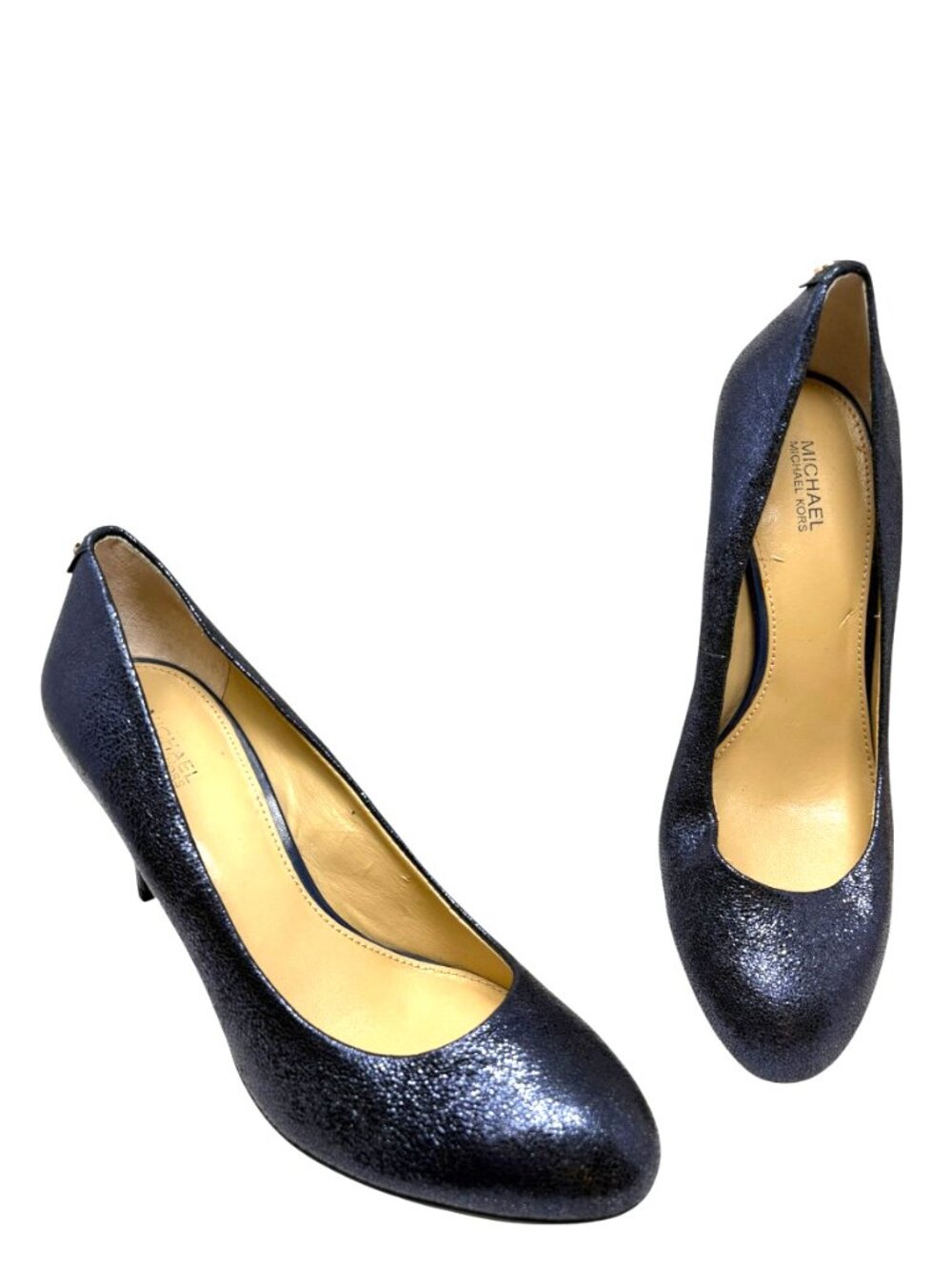 Michael Kors Flex Navy Sparkle  Leather Comfort Pumps